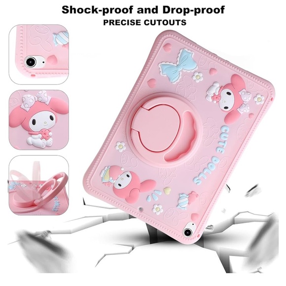 NWT My Melody iPad Case with Strap/Keychain- Pink - Picture 9 of 11